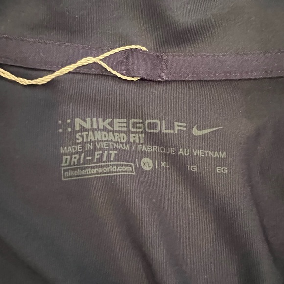 NWT Nike Golf Standard Fit Navy Blue Mens Short Polo Shirt Size XL - Picture 6 of 13